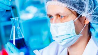 Woman in chemistry lab