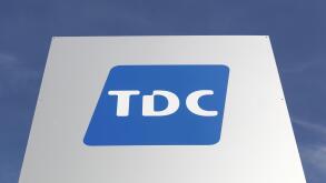 Aarhus, Denmark - May 13, 2016: TDC is a Danish telecommunications company and it's the largest telephone company in Denmark