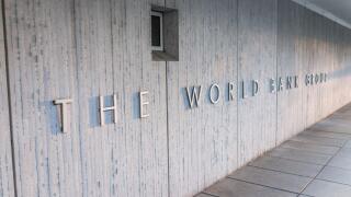 Washington DC, USA - March 4, 2017: World Bank Group sign on building exterior