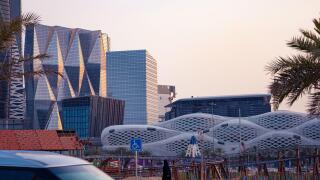 Riyadh, Saudi Arabia - July 14 2021,King Abdullah Financial District  , KAFD business towers