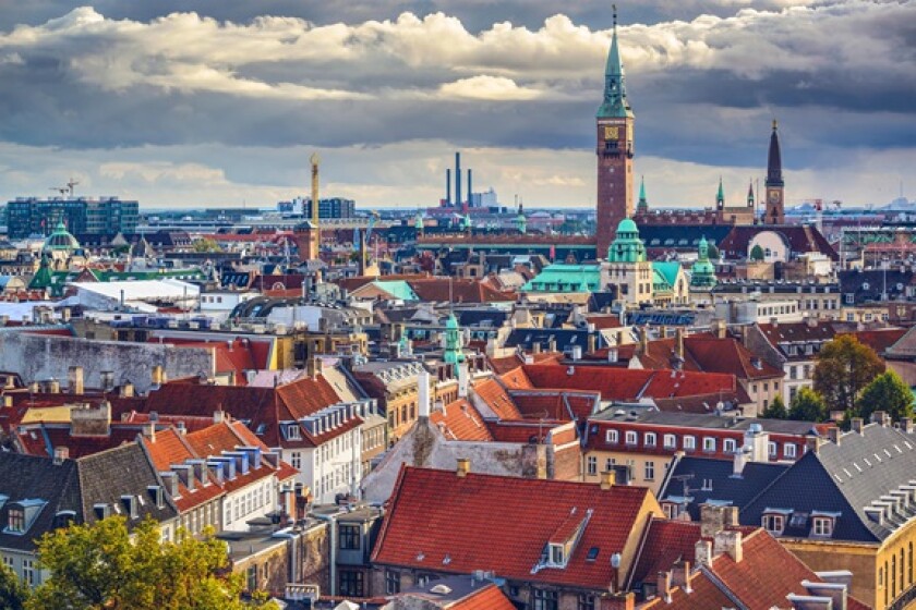 Copenhagen Denmark skyline from Alamy 18Jun24 575x375