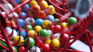 lottery games with different colored balls with numbers