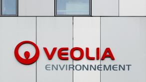 Veolia Environment sign on a wall