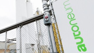 A logo sign outside of a facility occupied by Autoneum in Bloomsburg, Pennsylvania, on December 30, 2018.