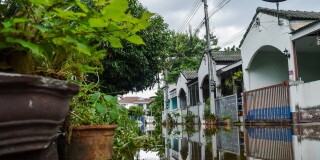 Houses in Houston suburb flooded from Hurricane