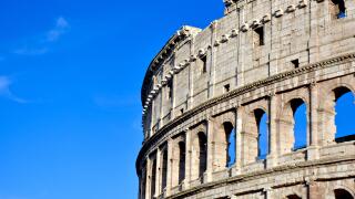 Roman Colosseum in Rome, Italy.