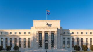The Fed, Federal Reserve Bank, Washington DC. Marriner S. Eccles Building on Constitution Avenue near the National Mall.