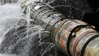 burst pipe