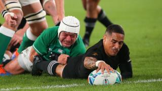 Aaron Smith (NZL), OCTOBER 19, 2019 - Rugby : 2019 Rugby World Cup Quarter-final match between New Zealand 46-14 Ireland at Tokyo Stadium in Tokyo, Japan. (Photo by YUTAKA/AFLO SPORT)