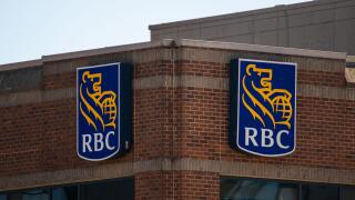 RBC sign in New Westminster, British Columbia, Canada
