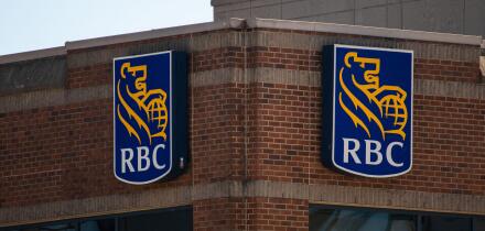 RBC sign in New Westminster, British Columbia, Canada