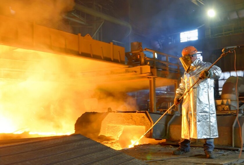 Steel making from Alamy 15Jul21 575x375