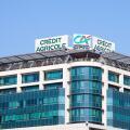 BELGRADE, SERBIA - APRIL 29, 2018: Logo of Credit Agricole on their local headquarters for Serbia. Credit Agricole Srbija is one of the French leading