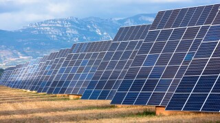 A field of solar panels in La Rioja, Northern Spain