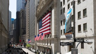 New York Stock Exchange (NYSE), Wall Street, Financial District, NYC, New York City. Image shot 05/2008. Exact date unknown.