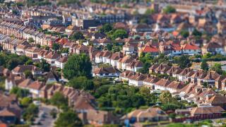 UK housing, Folkestone, Kent.