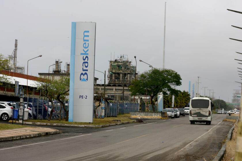 camacari, bahia / brazil - july 7, 2017: View of Braskem factory at the Industrial Pole of Camacari. *** Local Caption ***