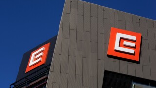 CEZ sign logo Czech energy distributor