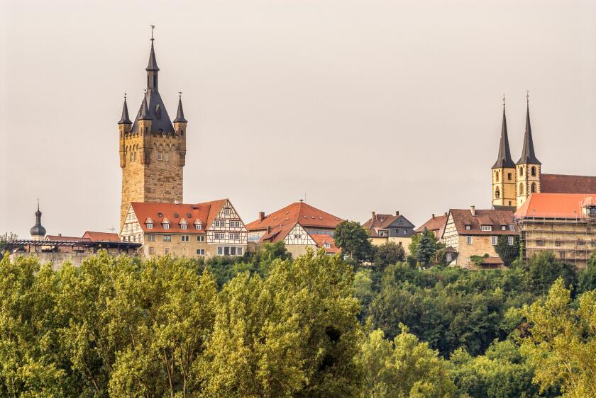 Medieval skyline of Bad Wimpfen in Baden Wuerttemberg, Southern Germany.