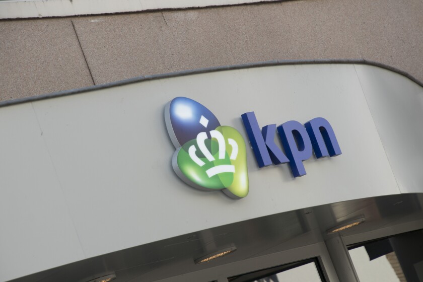 Shop,exterior with logo KPN