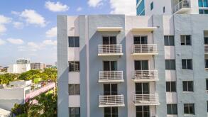 Miami Florida,view from SW 11th Street at SW 3rd Avenue,Brickell Financial District,aerial overhead view from above,Miro Brickell,residential apartmen