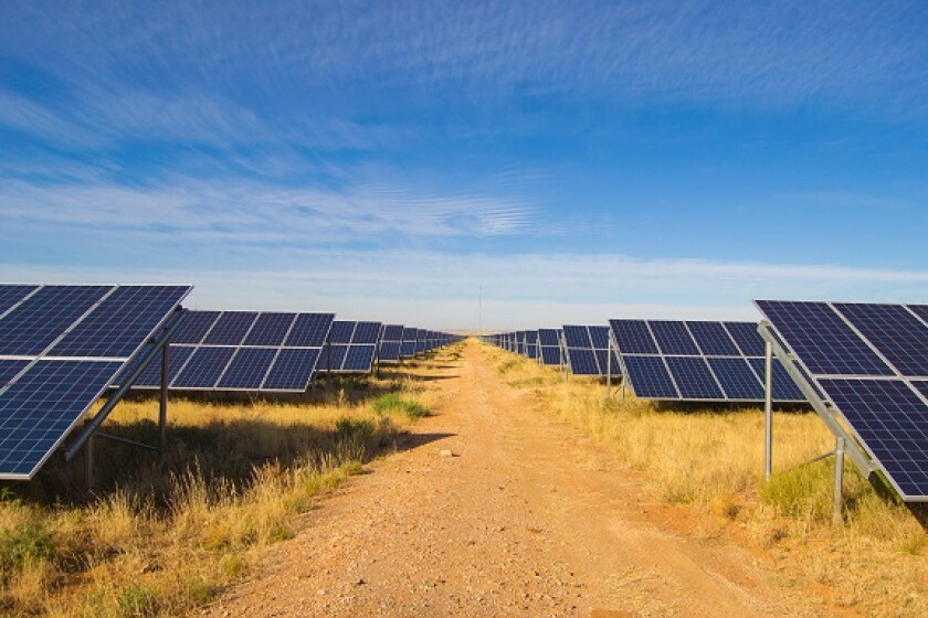 Solar power farm renewable energy from Adobe 23Jun20 575x375