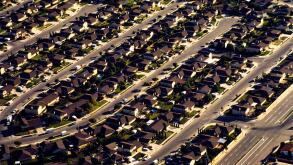 aerial photo looking down over Ventura California from a helicopter