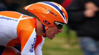 SACRAMENTO CA February 14 2009 Rabobank team cyclist racing at Amgen Tour of California time trials