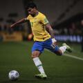 SP - Sao Paulo - 11/11/2021 - WORLD CUP 2022 PLAYOFFS, BRAZIL X COLOMBIA - Lucas Paqueta, Brazil player during a match against Colombia at Arena Corinthians stadium for the 2022 World Cup qualifiers. Photo: Ettore Chiereguini/AGIF/Sipa USA