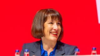 Liverpool, UK. 22 SEP, 2024. Rachel Reeves watches Angela Rayners speech at Labour Party Conference. Credit Milo Chandler/Alamy Live News