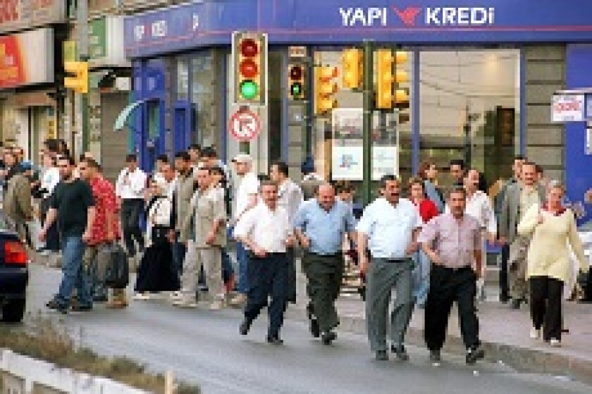 Yapi Kredi Turkey Istanbul street from Alamy 230x150