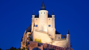 Segovia Castle illuminated