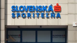 Logo of Slovenska sporitelna, a commercial banking company, seen in Svidnik. On Saturday, September 19, 2020, in Svidnik, Presov Region, Slovakia. (Photo by Artur Widak/NurPhoto)