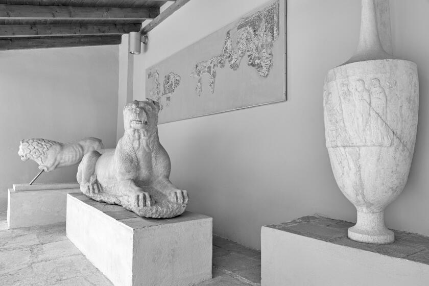 Molossian Hound, Keramikos Ruins Museum, Athens, Attica Region, Greece, Europe