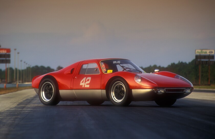 Porsche 904 Carrara GTS 1964 on a racetrack in Florida USA. Image shot 2002. Exact date unknown.