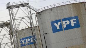 YPF oil company in El Medanito, Catriel, Rio Negro, Argentina. The strategic alliance between YPF oil company in Argentina and PDVSA in Venezuela went a step further with the signing of an agreement to explore sites in two countries,  August 4, 2012. Phot
