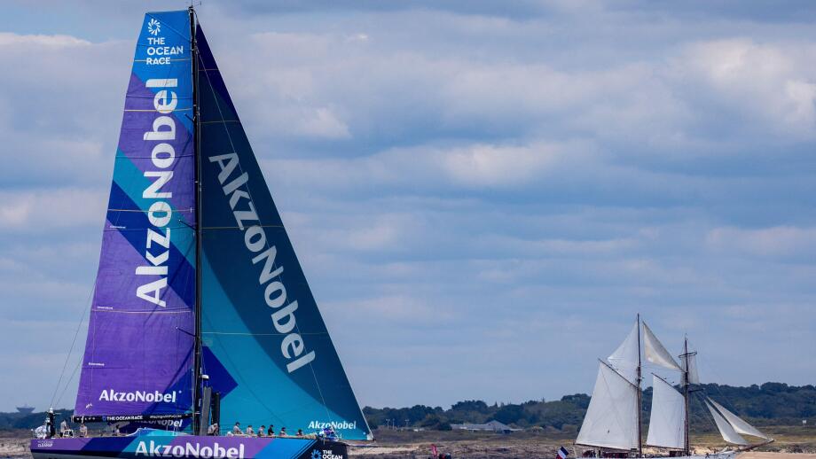 AkzoNobel Ocean Racing during the Ocean race Europe Prologue on May 28, 2021 off Lorient, France - Photo Thomas Deregnieaux / DPPI / LiveMedia