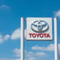 Sign outside a Toyota dealership