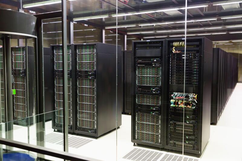 Server room in data center