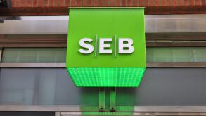 NORRKOPING, SWEDEN - AUGUST 25, 2018: SEB Bank in Norrkoping, Sweden. SEB was formerly known as Skandinaviska Enskilda Banken and is a major banking g