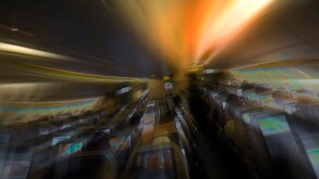 Severe turbulence in an airplane