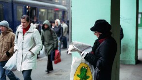 Street scene in the center of Poznan (Poznan), Poland