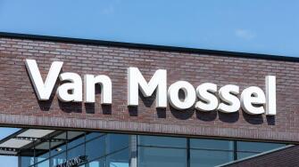 Van Mossel logo sign. Mobility company Van Mossel Automotive Group has grown into one of the larger and leading automotive companies in Europe.