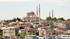 Mosque Suleymaniye Camii Istanbul Turkey Golden Horn