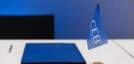 Berlin, Deutschland. 11th June, 2024. The Council of Europe Development Bank (CEB) is the oldest international financial institution in Europe and was founded by an agreement between eight member states of the Council of Europe in 1956. CEB, Berlin, 11.06