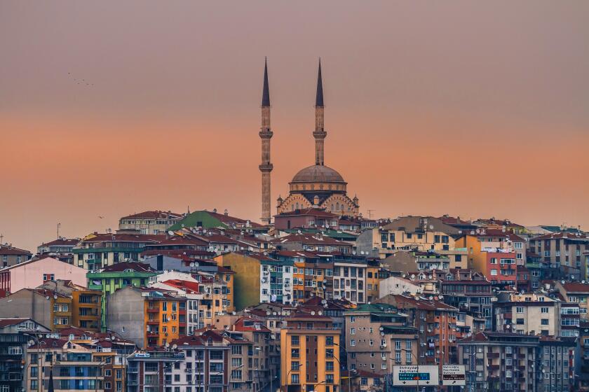 Aerial view of Istanbul city capitol of Turkey