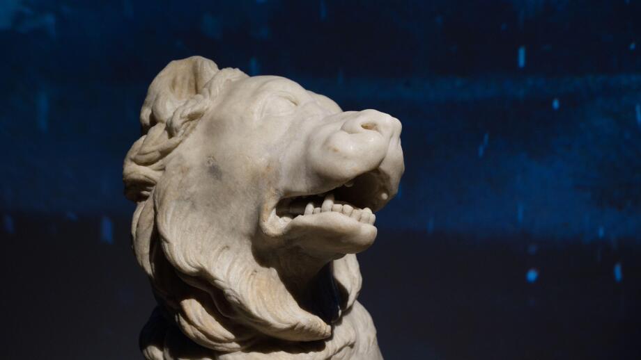Marble statue of a Molossian hound, Rome, Italy, AD 100 - 200