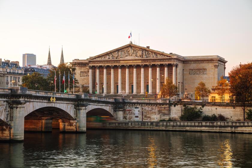 Assemblee Nationale (National Assembly) in Paris, France at sunrise
