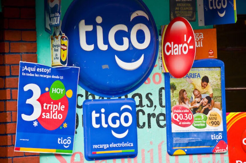 Tigo, Millicom, Guatemala, mobile phones, Claro, Central America, LatAm, 575