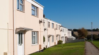 council housing in redruth, cornwall, uk